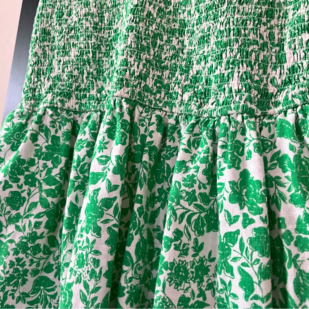 Universal Thread Ruffled Short Sleeve Smocked Mini Spring Dress L - Picture 11 of 11